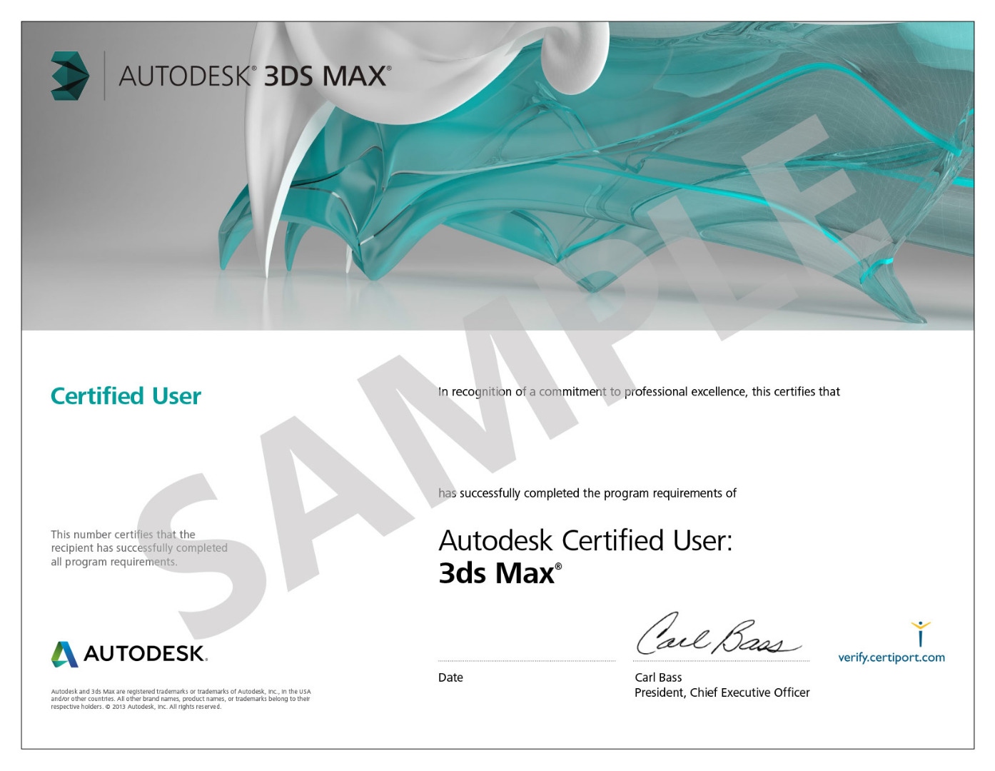 Certificazione 3ds Max Certified User Certificazione 3ds Max Certified User