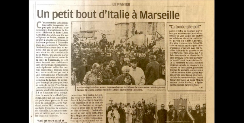 Sperlonga - Marsiglia : Storie che si intrecciano