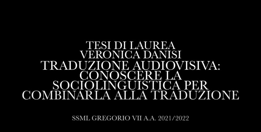 Traduzione audiovisiva: conoscere la sociolinguistica per combinarla alla traduzione