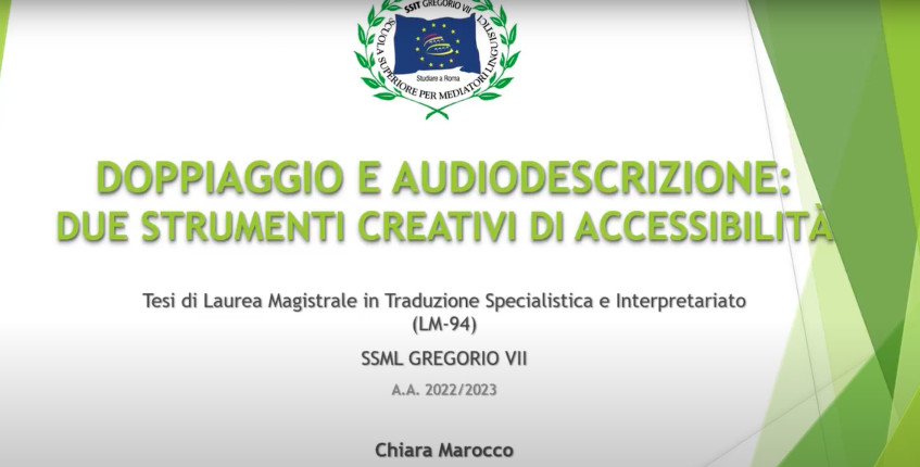 Doppiaggio e audiodescrizione: due strumenti creativi di accessibilità