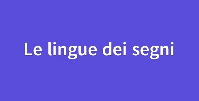 Analisi delle lingue dei segni: italiana, americana, britannica, francese
